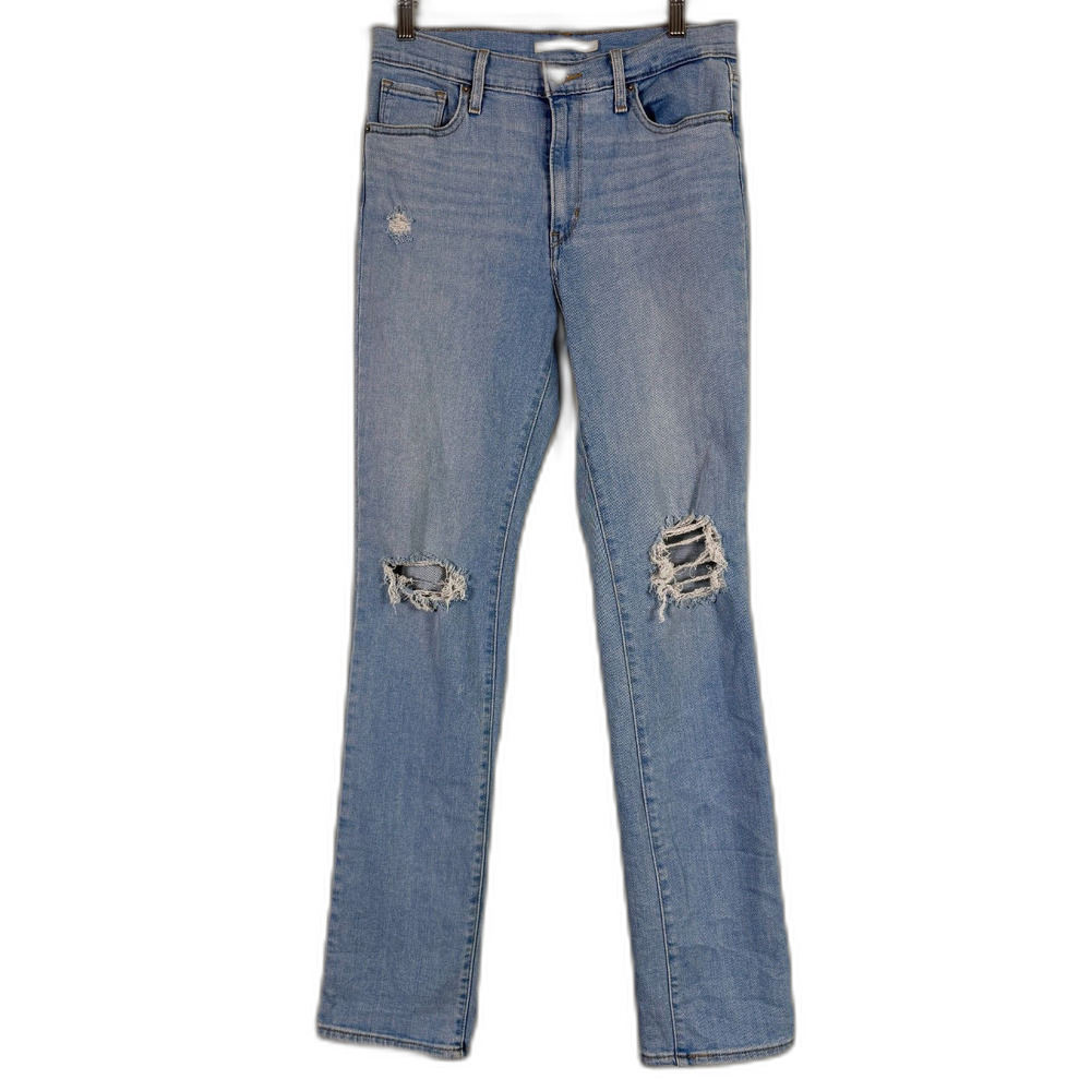 Levi’s 724 High Rise Straight Distressed Jeans